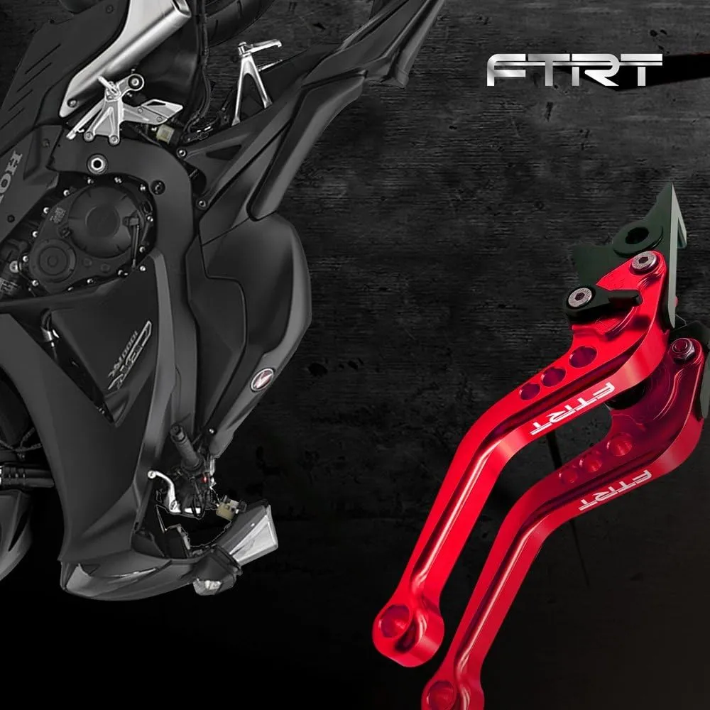 Short Levers Brake Clutch Compatible with EX650 Ninja 650R ER-6F ZR650 Z650 ZR900 Z900 2017-2021/ KLE650 Versys 650 17-21/ KLZ1000 Versys1000 2017-2021/ EN650 Vulcan S650 17-21: Red