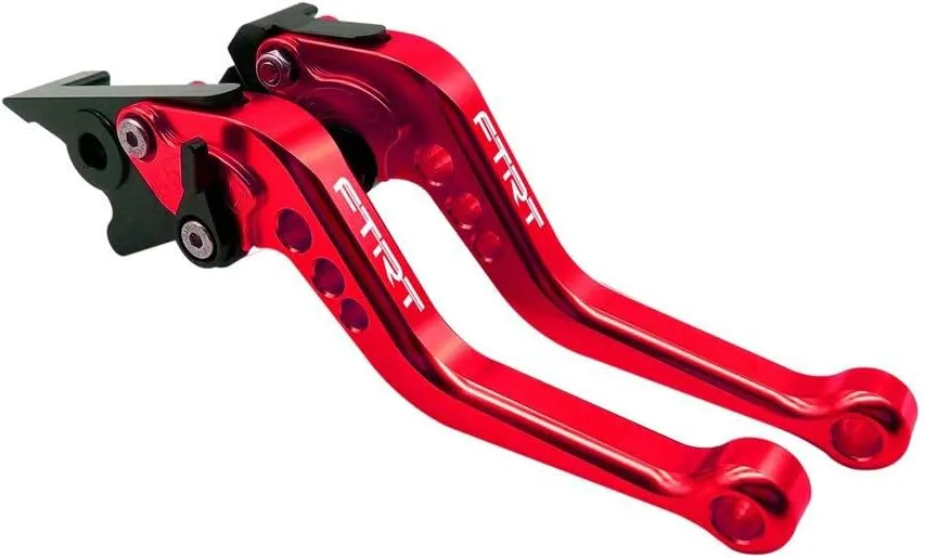 Short Levers Brake Clutch Compatible with EX650 Ninja 650R ER-6F ZR650 Z650 ZR900 Z900 2017-2021/ KLE650 Versys 650 17-21/ KLZ1000 Versys1000 2017-2021/ EN650 Vulcan S650 17-21: Red