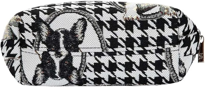 Signare Tapestry Cosmetic Bag Toiletry Makeup Bag for Women With French Bulldog Design (COSM-FREN)