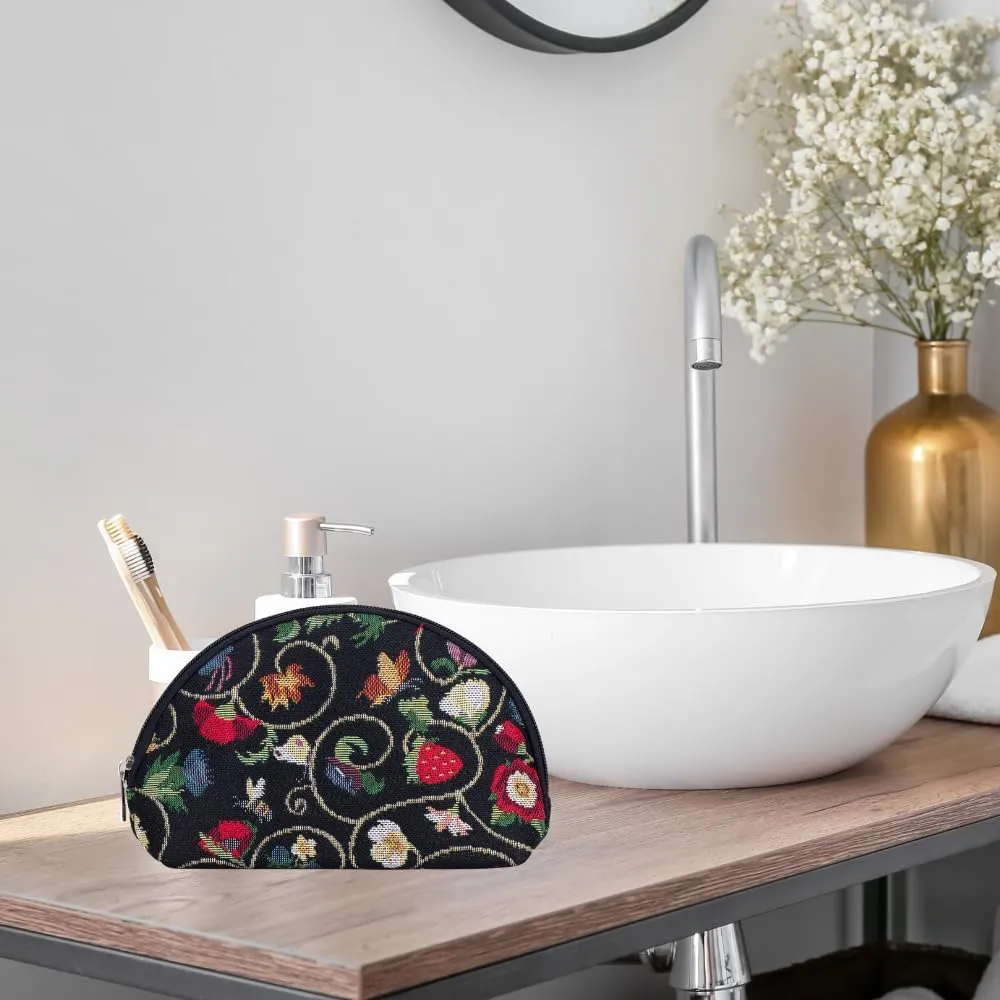 Signare Tapestry Cosmetic Bag Toiletry Makeup Bag for Women With Jacobean Dream Design (COSM-JACOB)