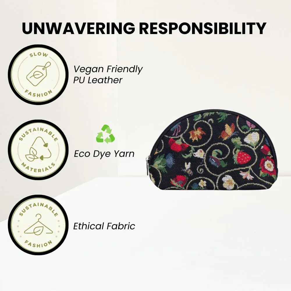 Signare Tapestry Cosmetic Bag Toiletry Makeup Bag for Women With Jacobean Dream Design (COSM-JACOB)