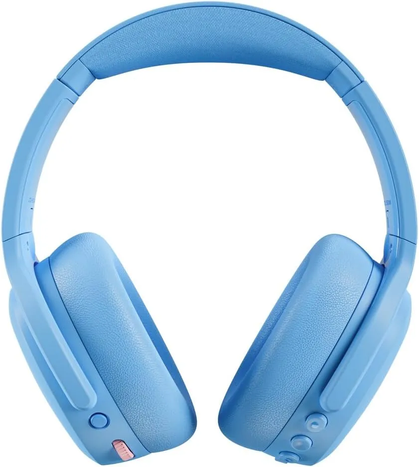 Skullcandy Crusher ANC 2 Over-Ear Noise Canceling Wireless Headphones with Sensory Bass and Extra Charging Cable, 50 Hr Battery, Microphone, Works with Bluetooth Devices, Preppy Summer Resort