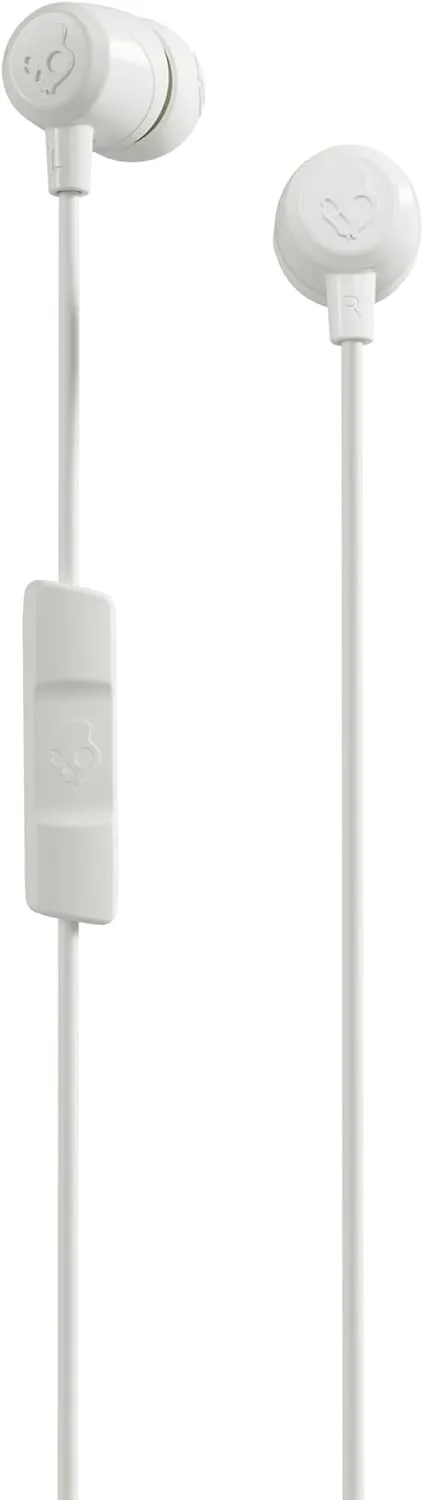 Skullcandy Jib USB-C Wired Earbuds with Noise Isolating Fit, Built-in Microphone Call and Track Control for iPhone Android, Ear Gel Sizes Included for Custom Fit - Bone