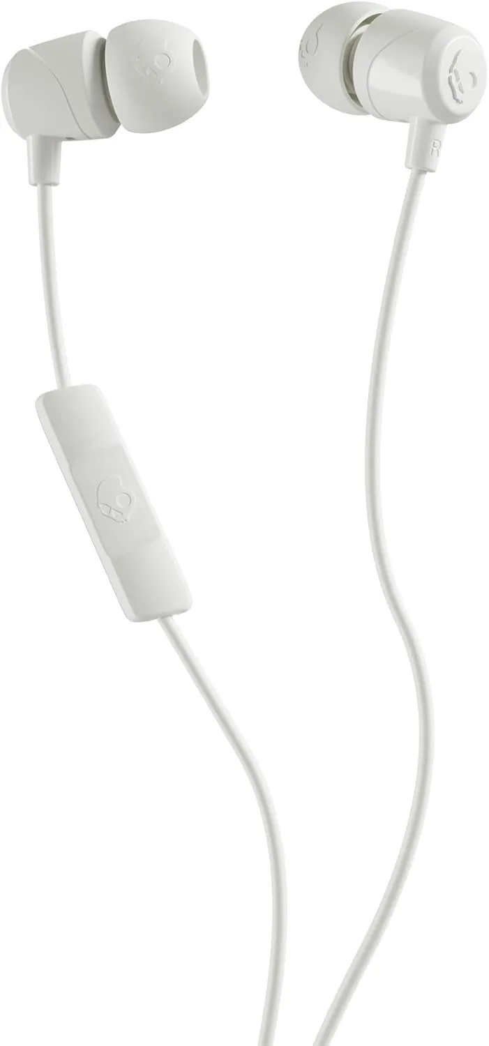 Skullcandy Jib USB-C Wired Earbuds with Noise Isolating Fit, Built-in Microphone Call and Track Control for iPhone Android, Ear Gel Sizes Included for Custom Fit - Bone