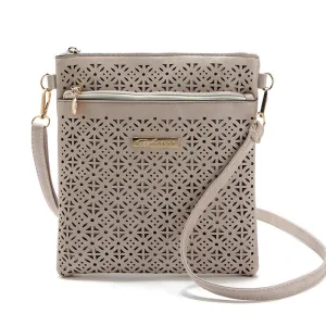 Small Casual women messenger bags PU hollow out crossbody bags ladies shoulder purse and handbags bolsas feminina