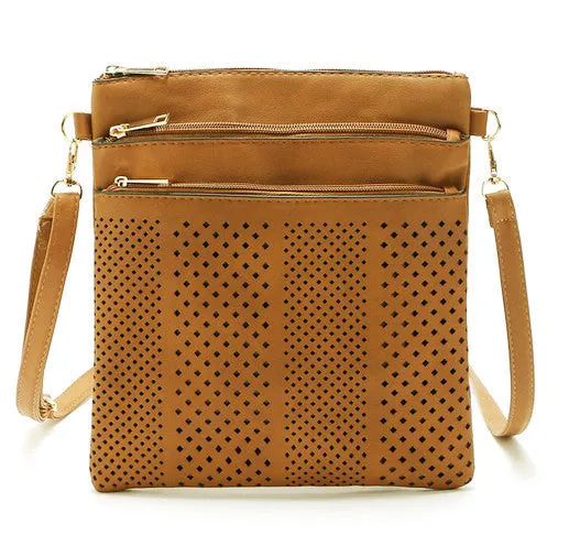 Small Casual women messenger bags PU hollow out crossbody bags ladies shoulder purse and handbags bolsas feminina