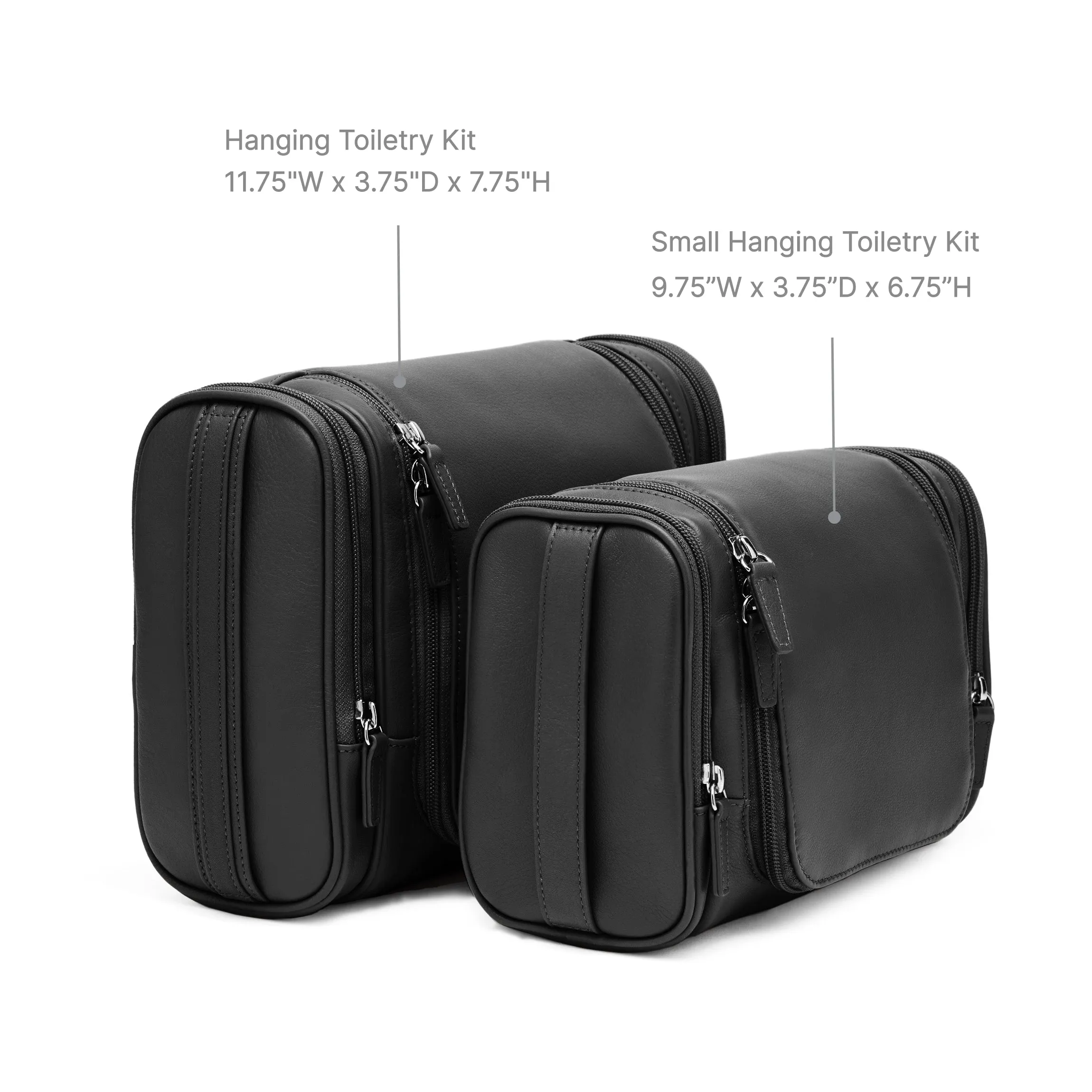 Small Hanging Toiletry Kit Cognac