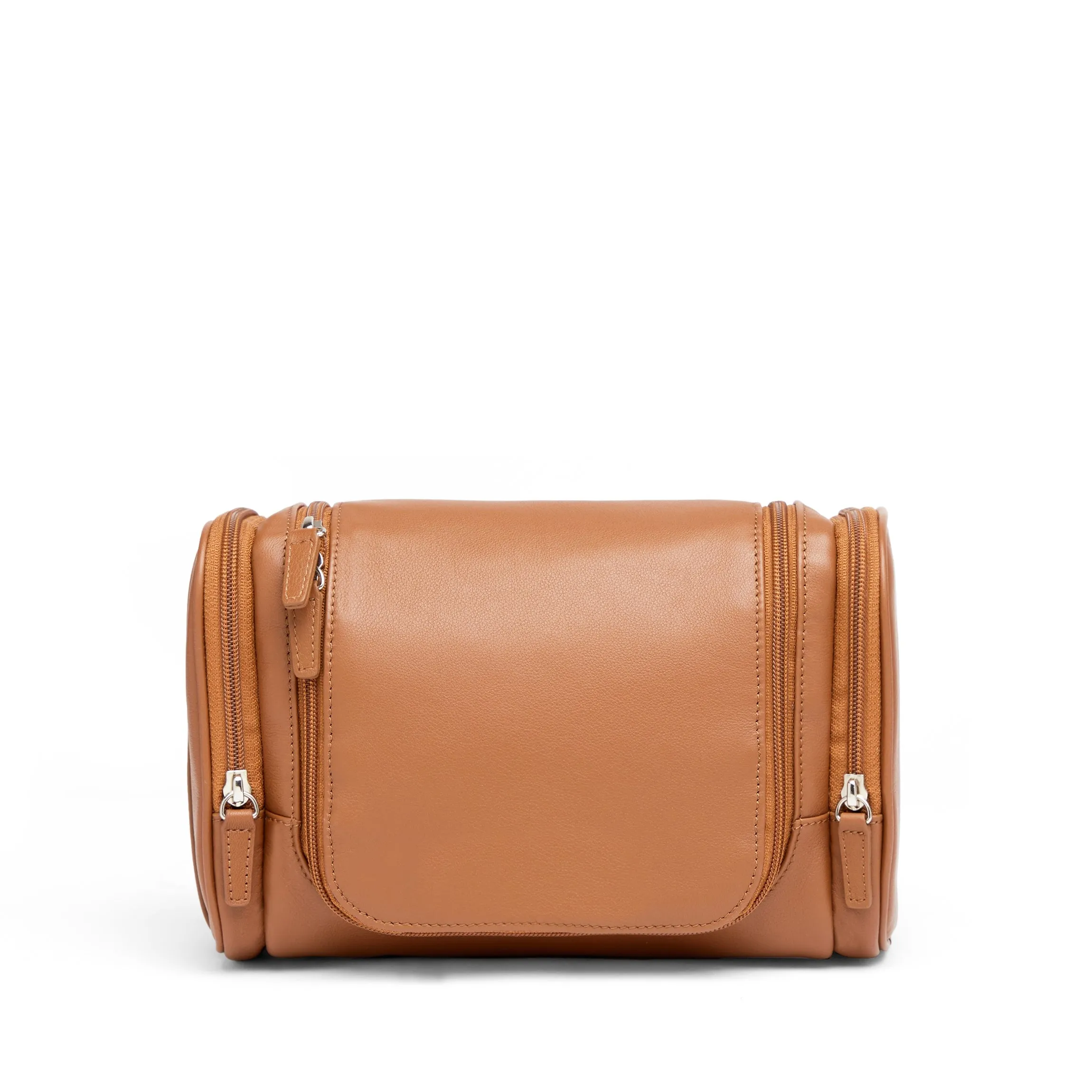 Small Hanging Toiletry Kit Cognac