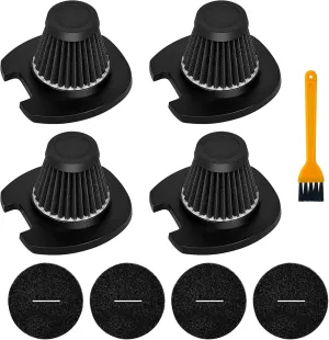 Smilefil 4 Pack HEPA Filter Replacement Compatible with Dirt Devil 3-in-1 Lightweight Corded Stick and Handheld Vacuum EV1426CS, EV1520CT – Includes Foam Filters & Cleaning Brush