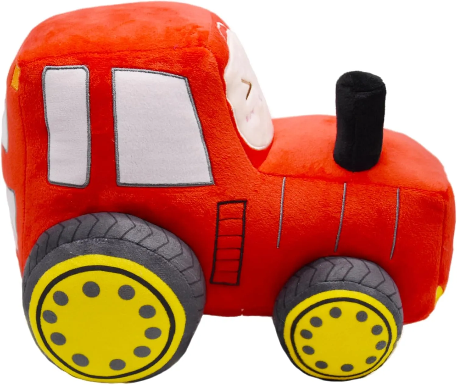 Soft Plush Tractor Stuffed Truck Toy Super Cute Car Plushie Throw Pillow Excellent Gifts for Kids or Birthday Party 12 Inches (Red)