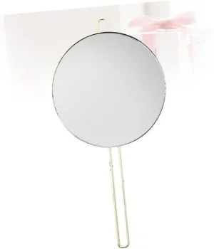 SOIMISS Round Wall Mounted Makeup Mirror High Definition Bathroom Mirror for Home and Travel Use Frame Portable Handheld Design for Salon and Personal Grooming
