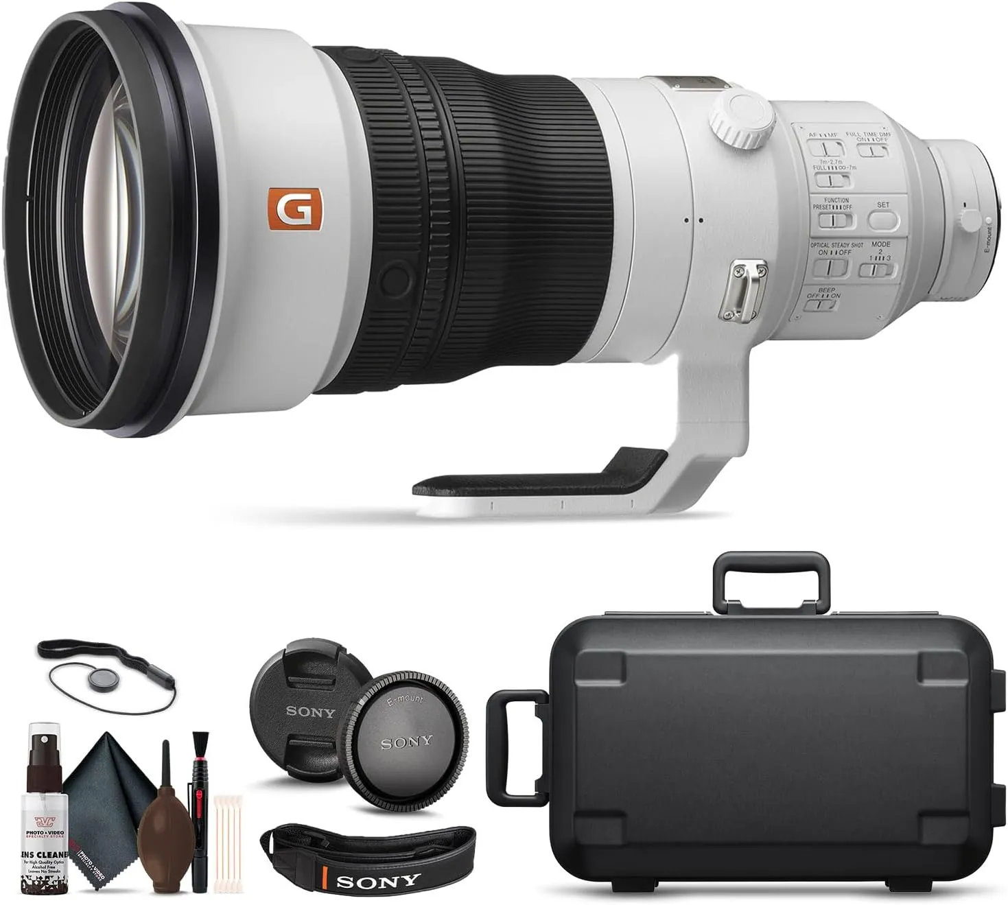 Sony FE 400mm f/2.8 GM OSS Full-Frame Super-telephoto Lens (SEL400F28GM)   Cap Keeper   Lens Cleaning Kit