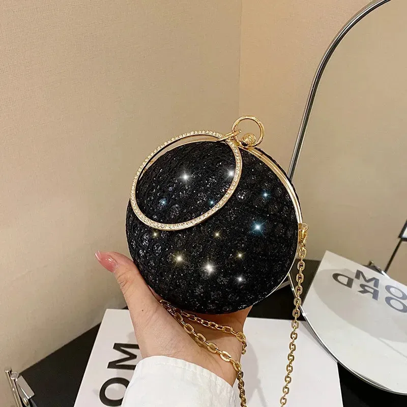 Sparkly Round Diamond Purse