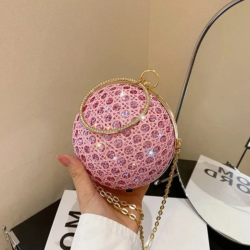 Sparkly Round Diamond Purse