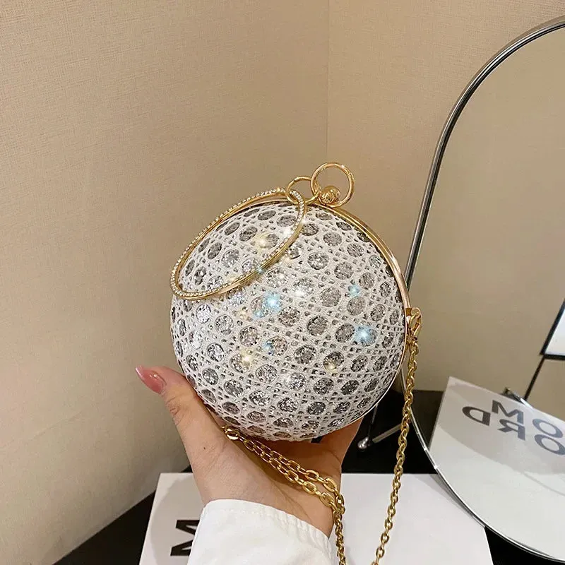 Sparkly Round Diamond Purse
