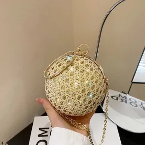 Sparkly Round Diamond Purse