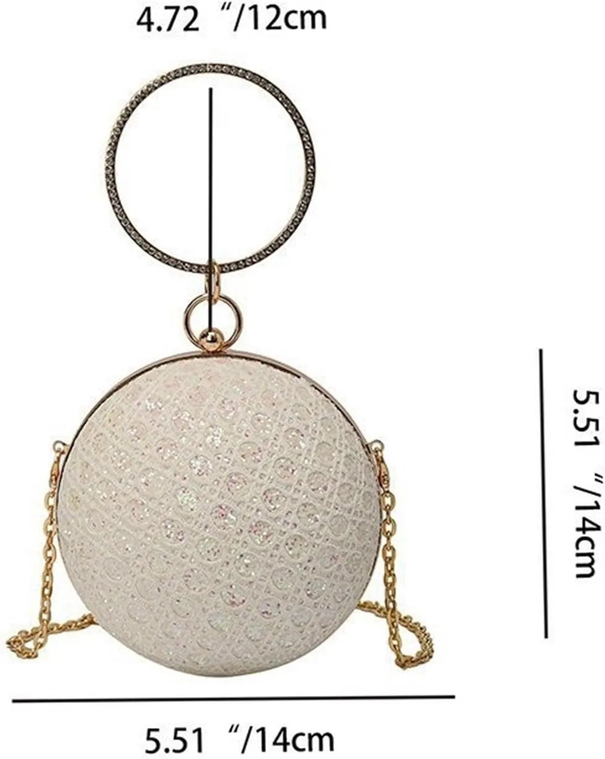 Sparkly Round Diamond Purse