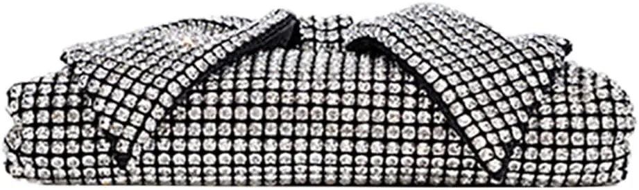 Sparkly Women Rhinestone Clutch Purse Stylish Diamonds Handbag Commuting Shoulder Purse for Casual Formal