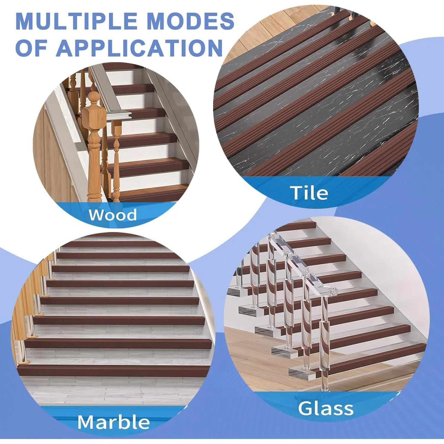Stair Nosing 12Ft - Brown Rubber Stair Edge Protector - Vinyl Stair Nose Molding - Stair Nose Edge Trim for Steps - for Indoor and Outdoor - Non Slip and Waterproof