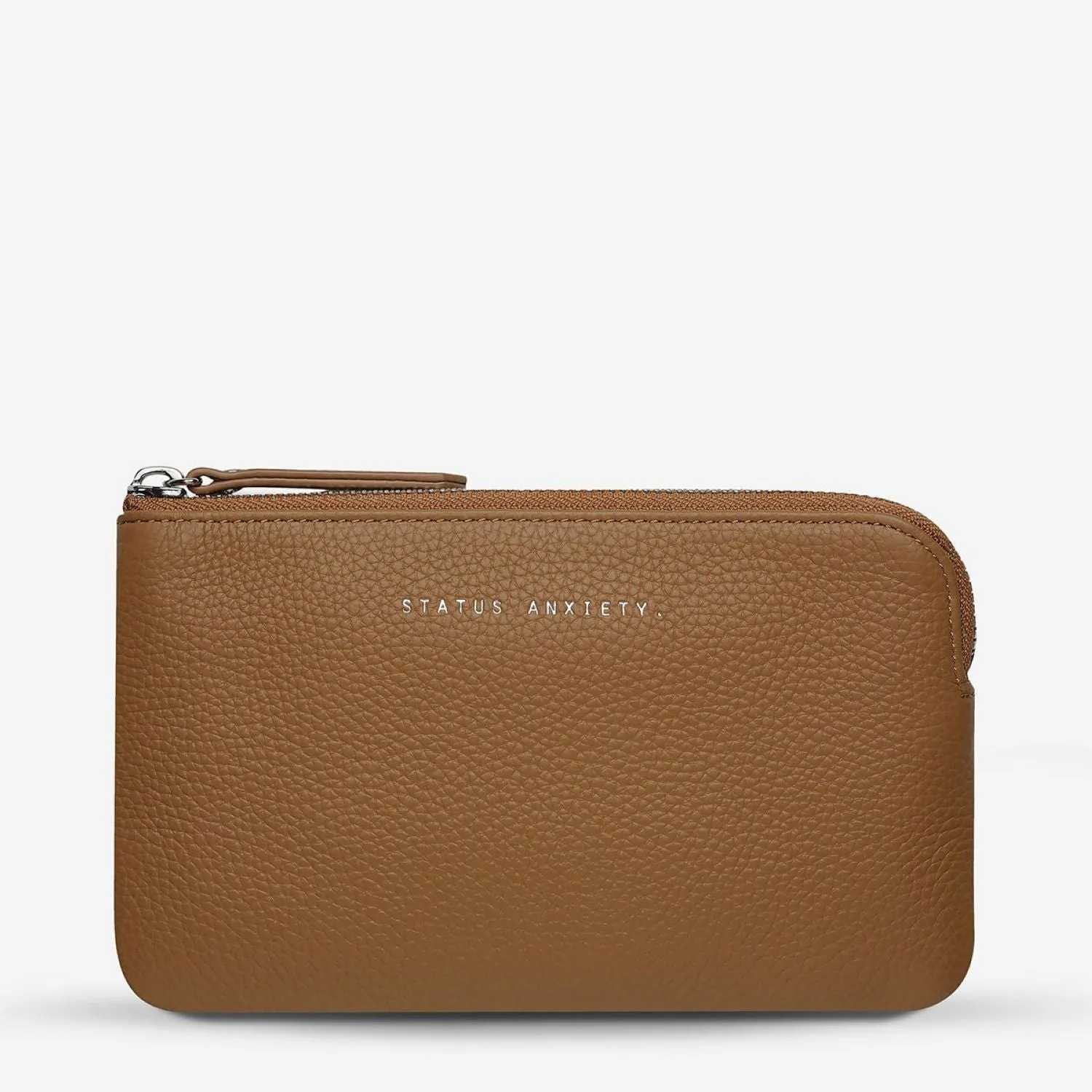 Status Anxiety Smoke And Mirrors Zip Leather Pouch
