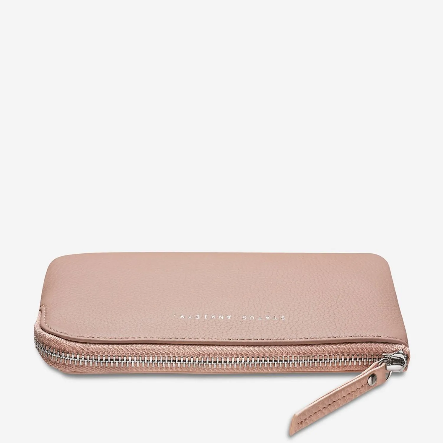 Status Anxiety Smoke And Mirrors Zip Leather Pouch
