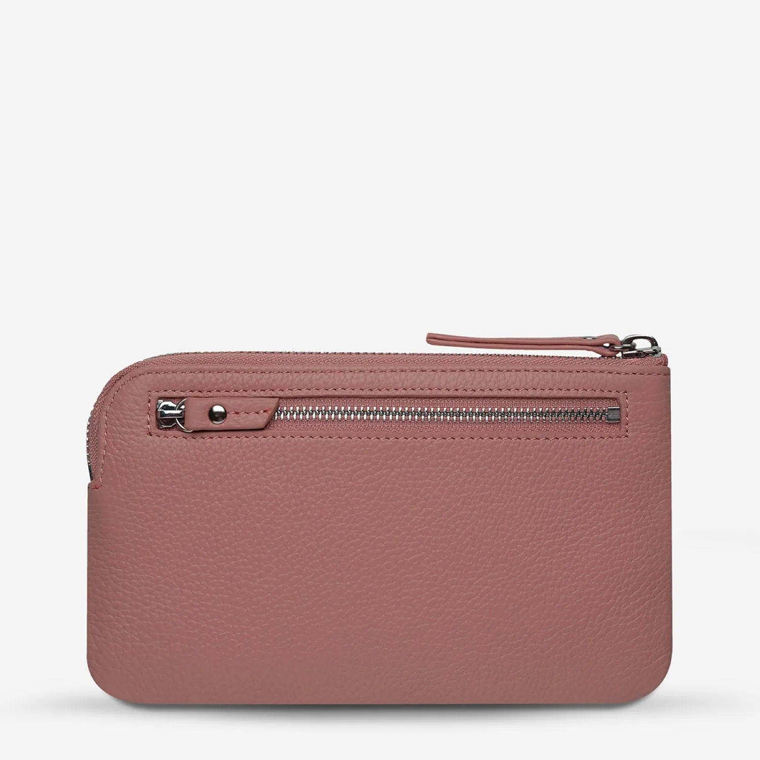 Status Anxiety Smoke And Mirrors Zip Leather Pouch