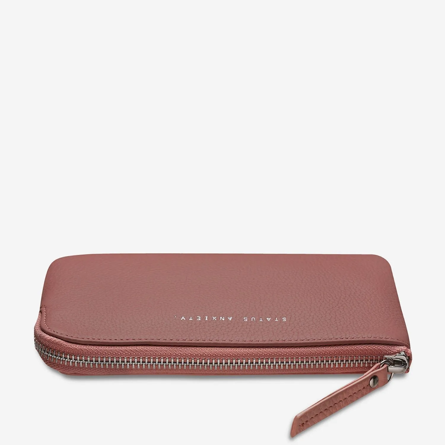 Status Anxiety Smoke And Mirrors Zip Leather Pouch