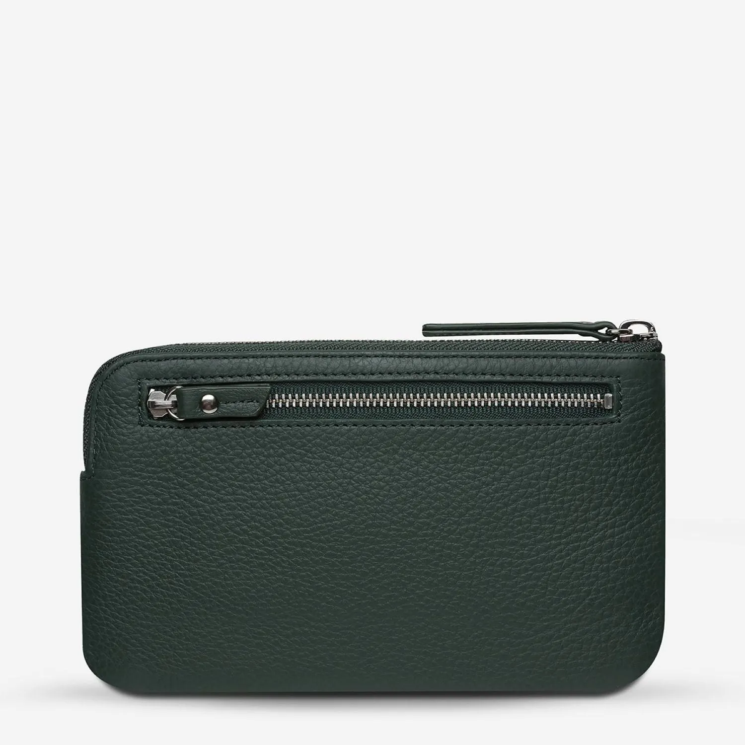 Status Anxiety Smoke And Mirrors Zip Leather Pouch