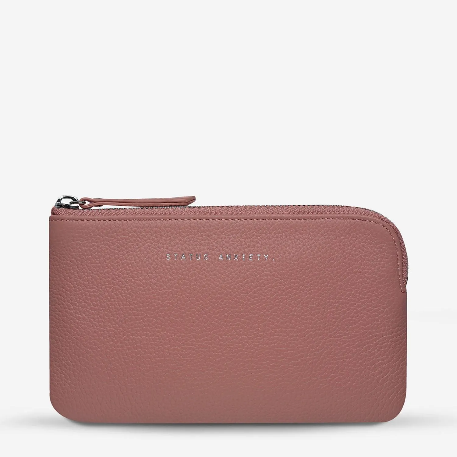 Status Anxiety Smoke And Mirrors Zip Leather Pouch