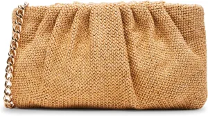 Steve Madden Blucia Clutch, Natural Raffia