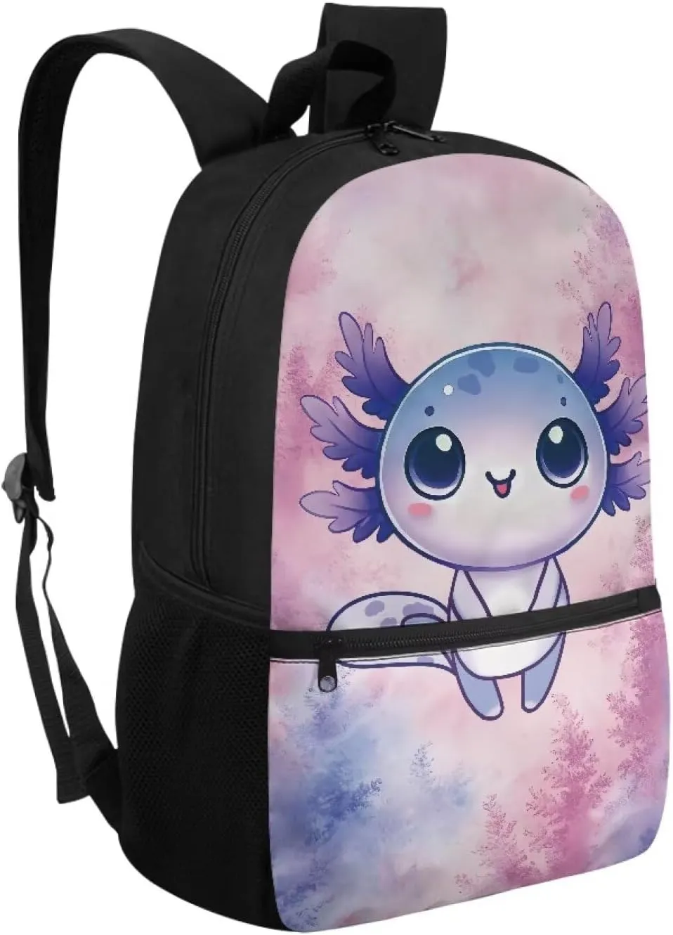 Style Axolotl Backpack for Girls Sturdy Backpack Students Laptop Bag Boys School Bags 5Th Grade Bookbag Workout Light Weight Travel Vacation Supplies