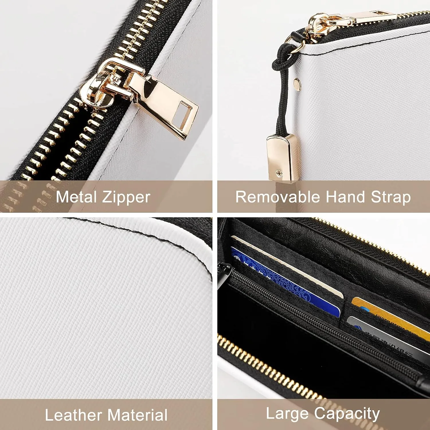 Stylish Women Men Zipper Long Purse Removable Wristlet PU Leather Wallet Travel Clutch, Mauritius Flag