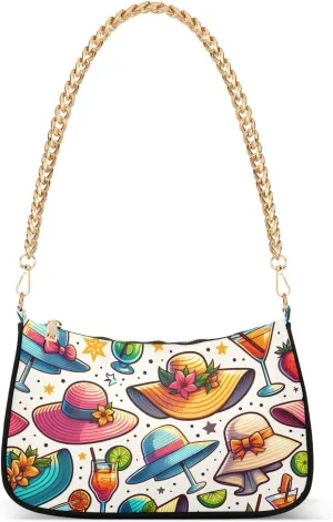 Summer Hat Juice Crossbody Bags for Women Tote Bag Women's Shoulder Handbags Clutch Purses for Women