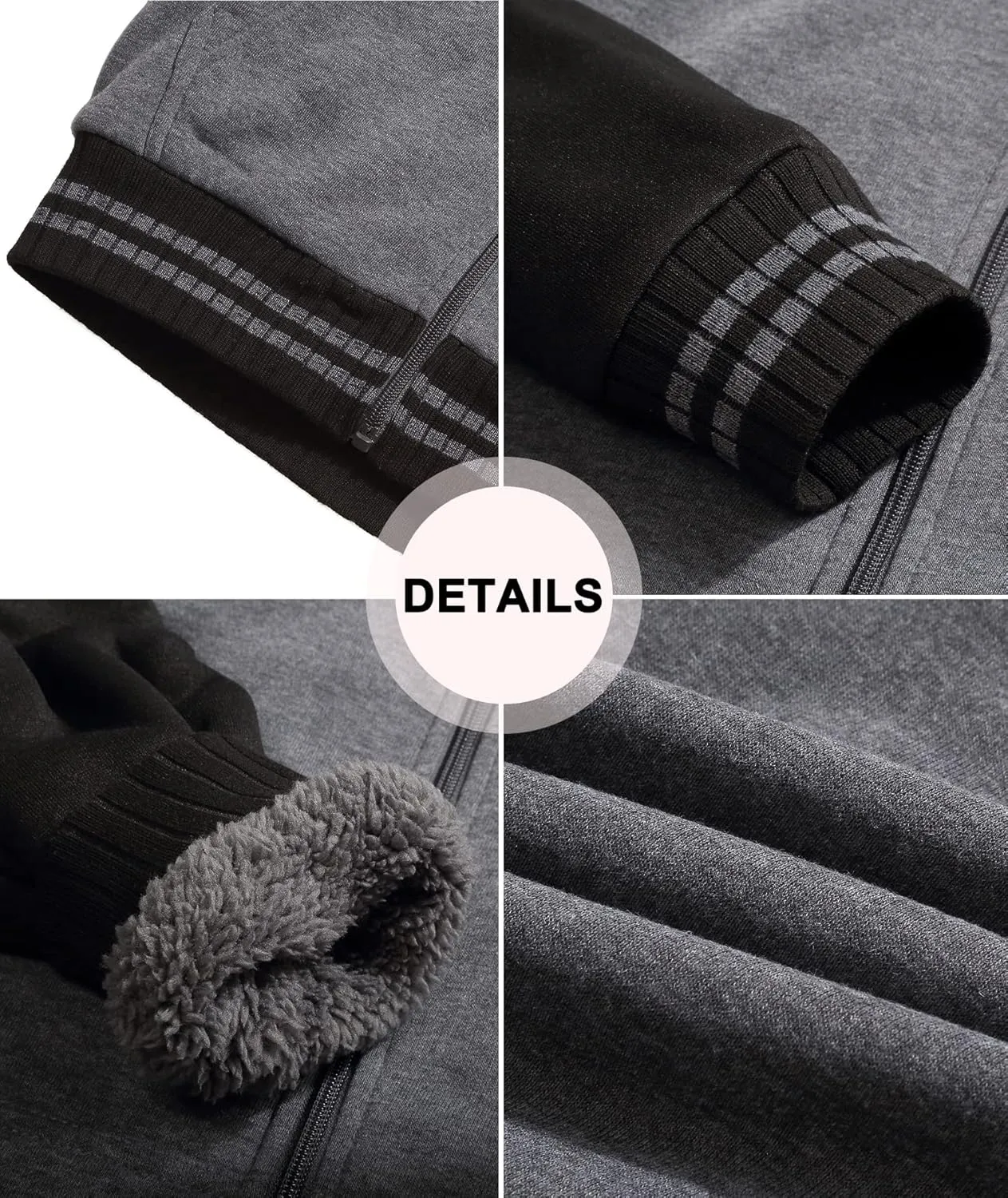 SWISSWELL Hooded Jacket for Boys Full Zip Ultra Soft Sherpa Fleece Hoodie Sweatshirt for Kids School Hooded Outerwear