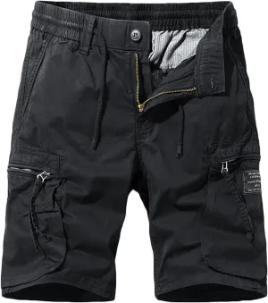 Tactical Cargo Shorts for Men Military Style Quick Dry Stretch Waist Outdoor Hiking Adventure Shorts