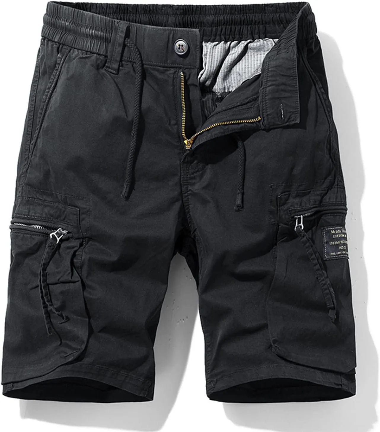 Tactical Cargo Shorts for Men Military Style Quick Dry Stretch Waist Outdoor Hiking Adventure Shorts