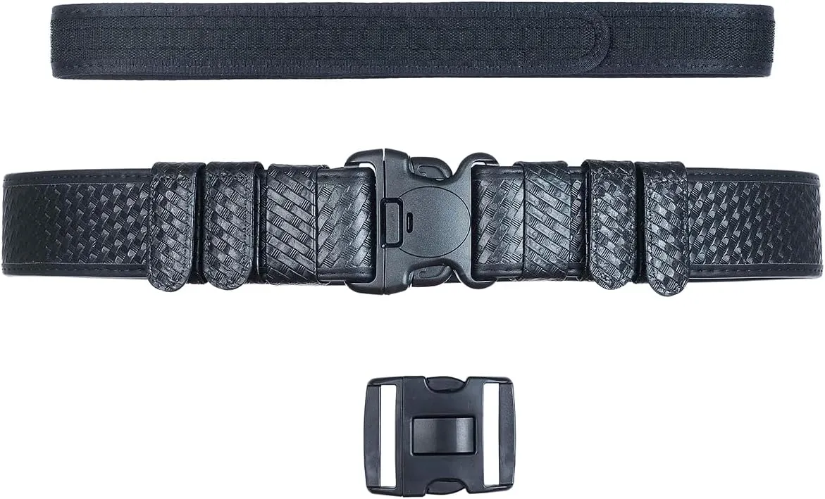 TAFTACFR Duty Belt for Law Enforcement Utility Security Military Police 2.25" Tactical Patrol Belt Set