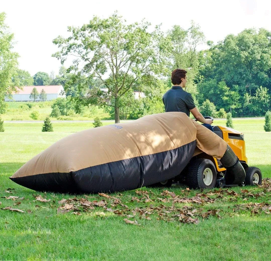 TerraKing 54 Cu. Ft. Pro Leaf Bag - 120-inch Opening – For 2 Bag Material collection systems – Ride-On Lawnmowers - Heavy Duty Material – Nylon Bottom - Fast & Easy Leaf Collection [ST95084]
