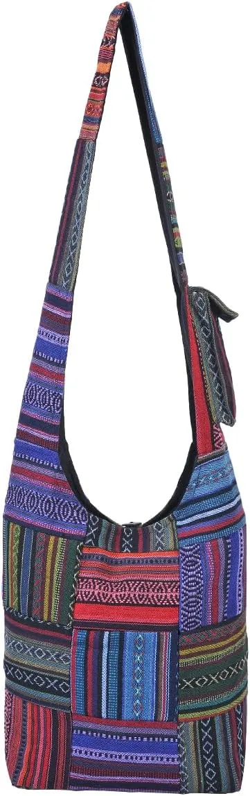 THE COLLECTION ROYAL Hobo Crossbody Bags for Women, Boho Purse, Boho Bag | Hippie Bag, Indie Tote Bag, Cloth Purse for Women