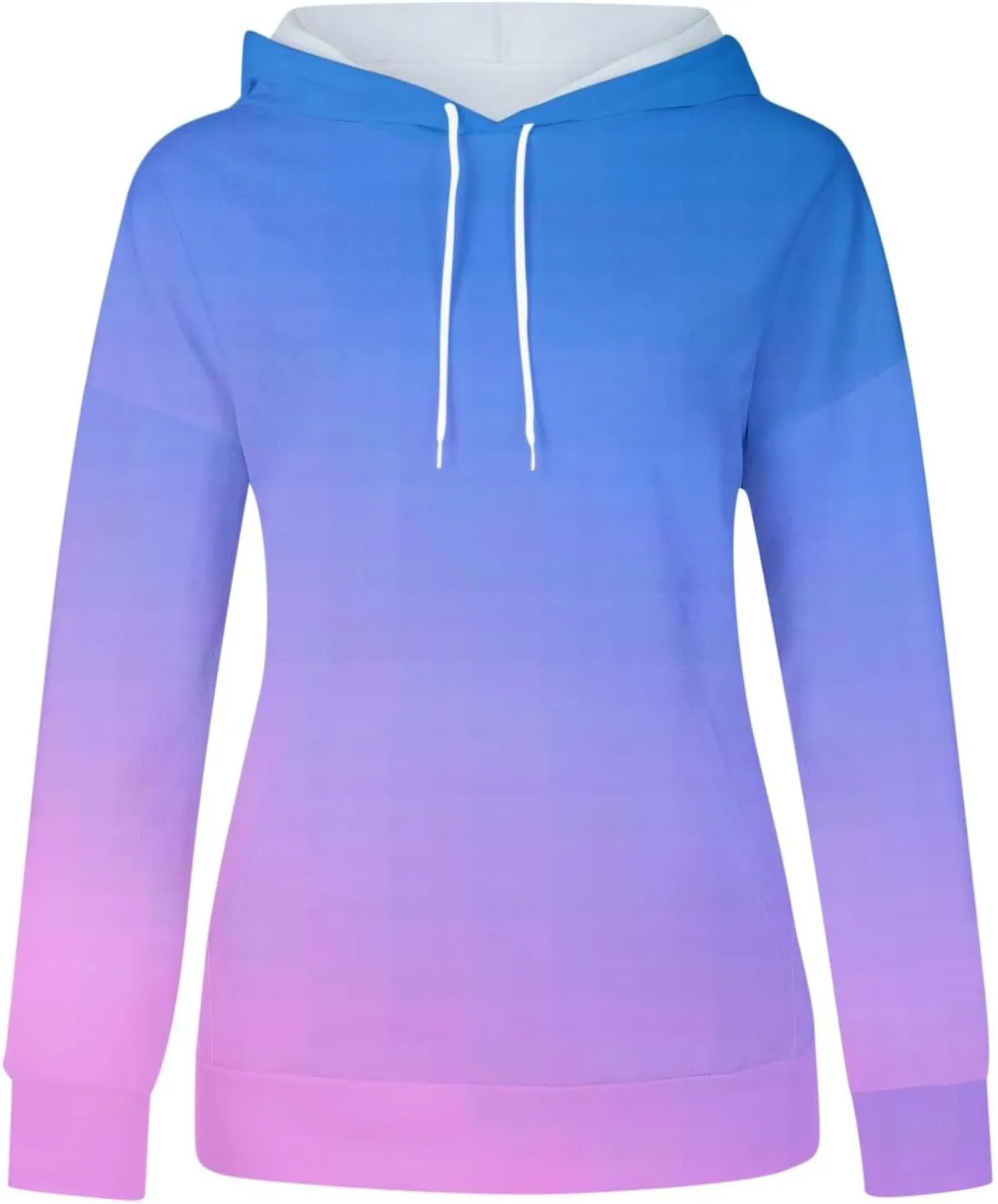 Tie Dye Print Hoodie For Women Fall Fashion y2k Clothes Long Sleeve Drawstring Pullover Tops Loose Casual Sweatshirt