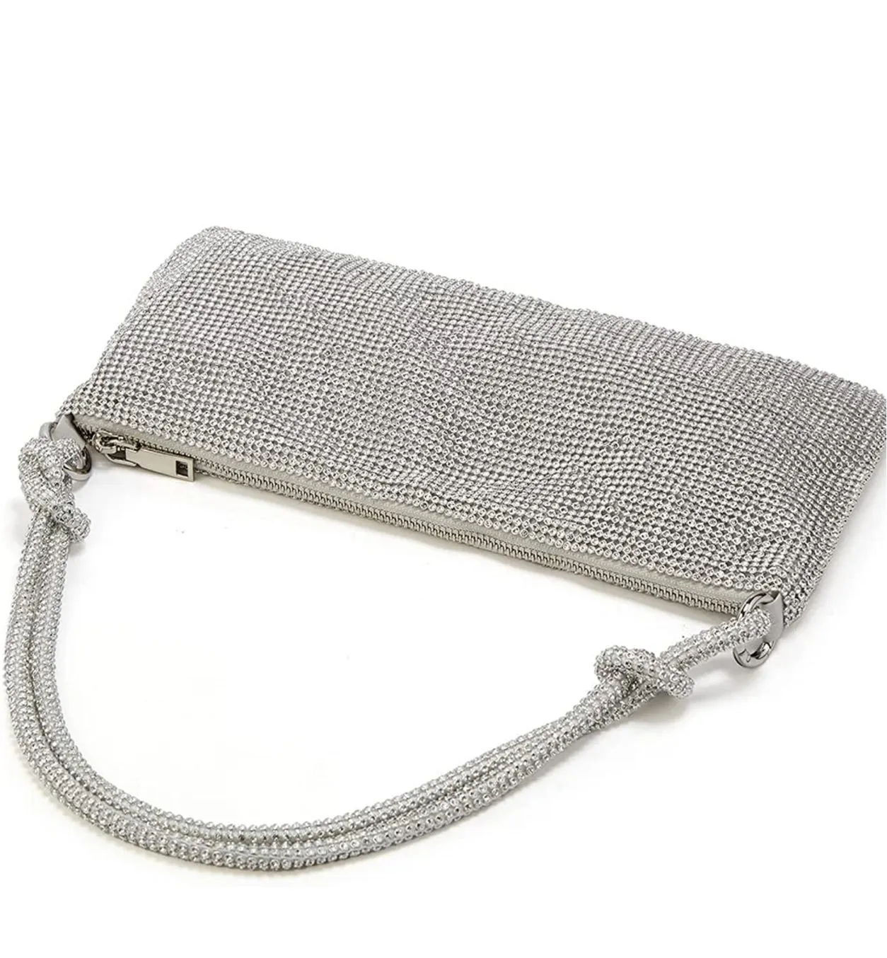 Tied Knot Sparkly Bling Evening Clutch Bag
