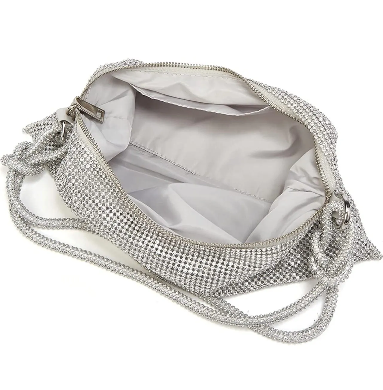 Tied Knot Sparkly Bling Evening Clutch Bag