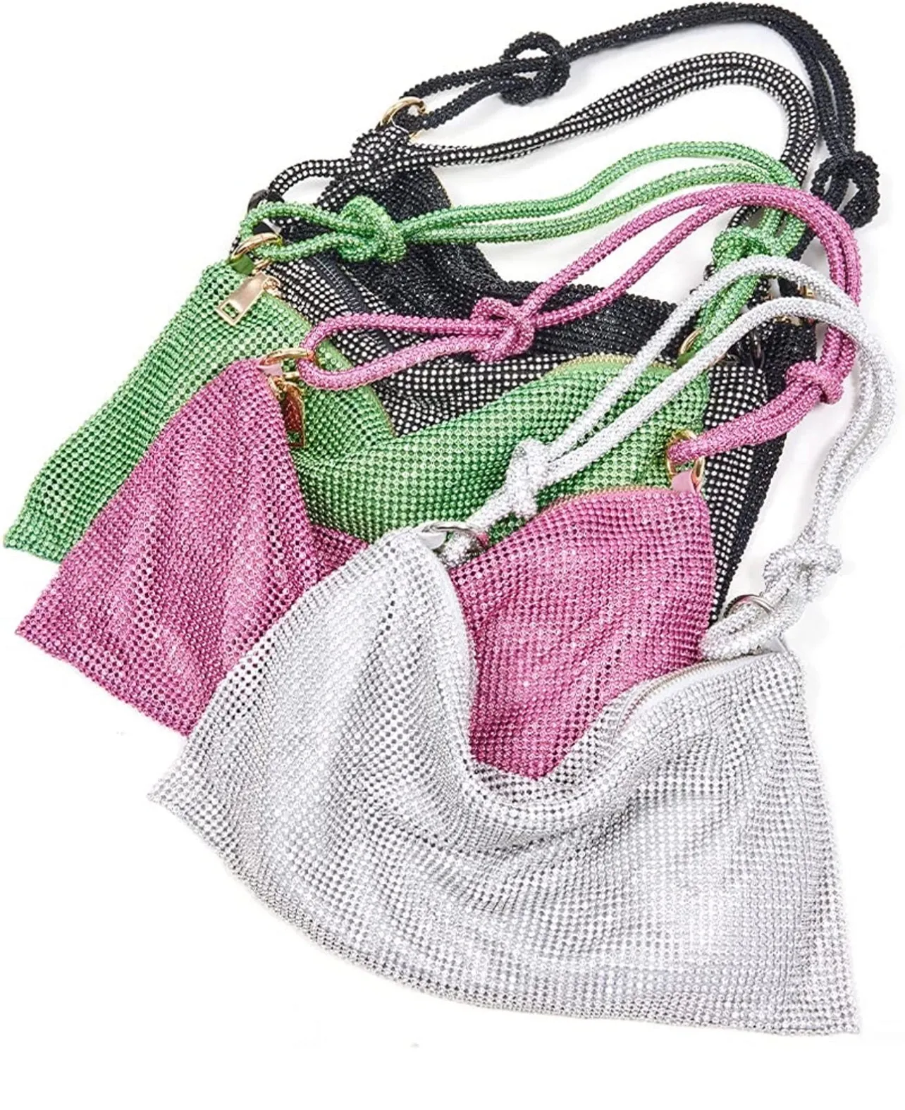 Tied Knot Sparkly Bling Evening Clutch Bag