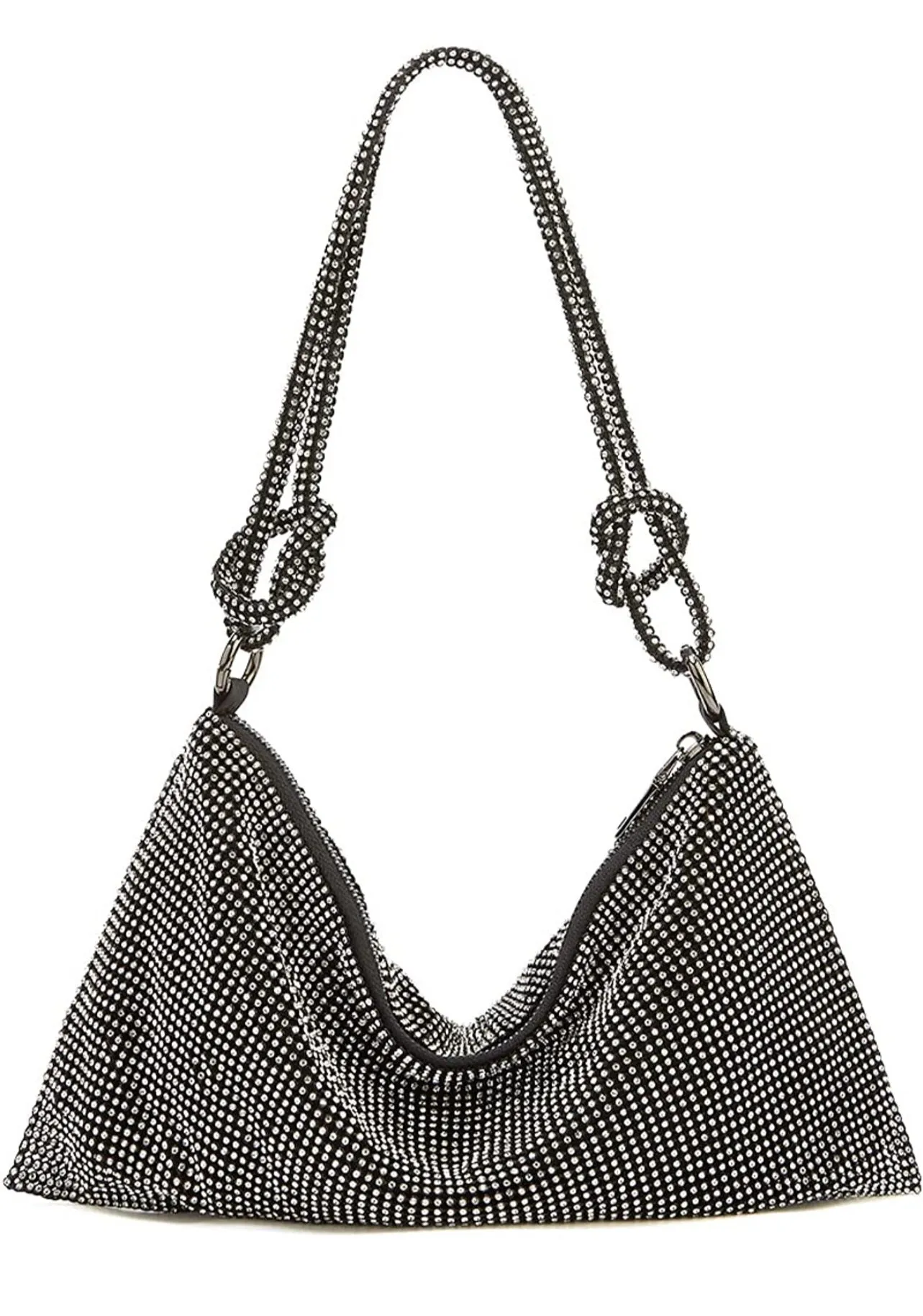 Tied Knot Sparkly Bling Evening Clutch Bag