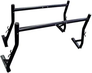 TMS 800 LB Adjustable Fit 2 Bars Utility Ladder Truck Pick up Rack Kayak Contractor Lumber Utility (US Patent NO.D722,007)