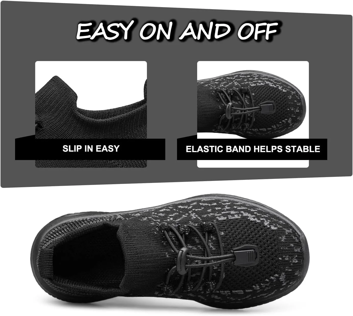 Toddler/Little Kid/Big Kid Boys Girls Shoes Kids Sneakers Lightweight Breathable Athletic Running Tennis Fitness School Child Sock Shoes