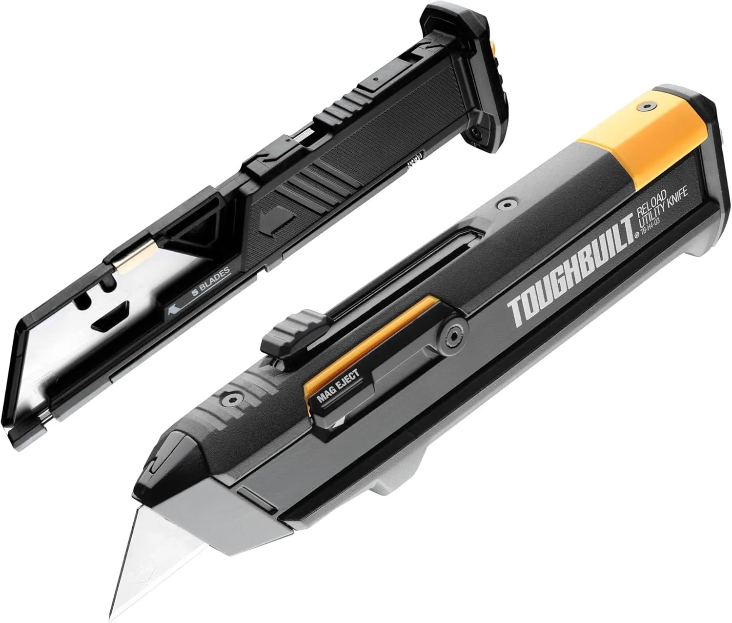 ToughBuilt Utility Knife   2 Blade Mags, (TB-H4S2-03)