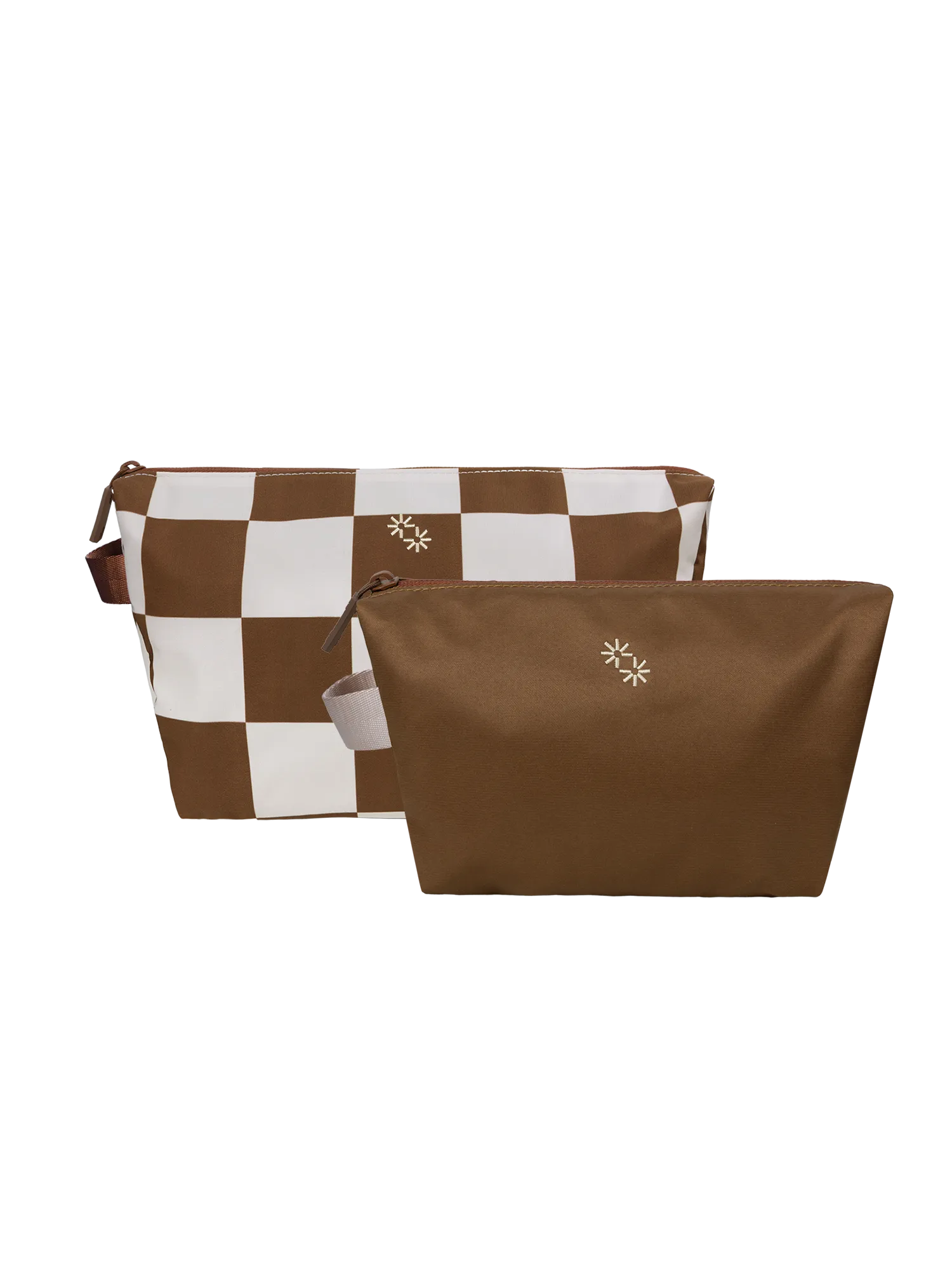 Travel Pouches (Checkered Cocoa)