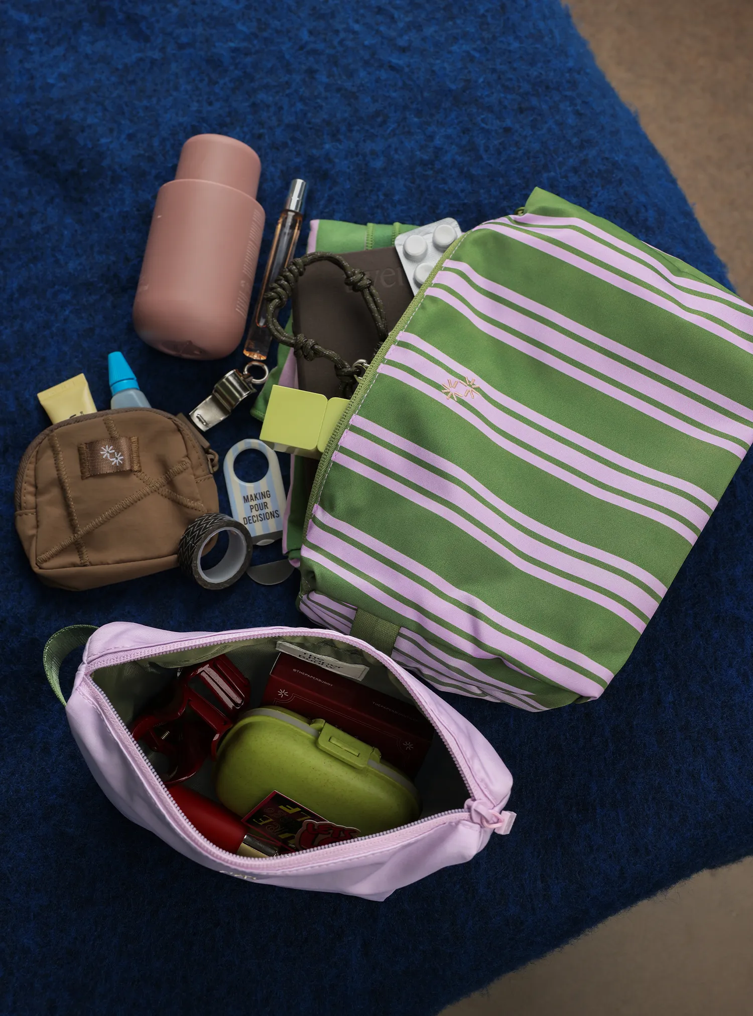 Travel Pouches (Cypress Stripes)