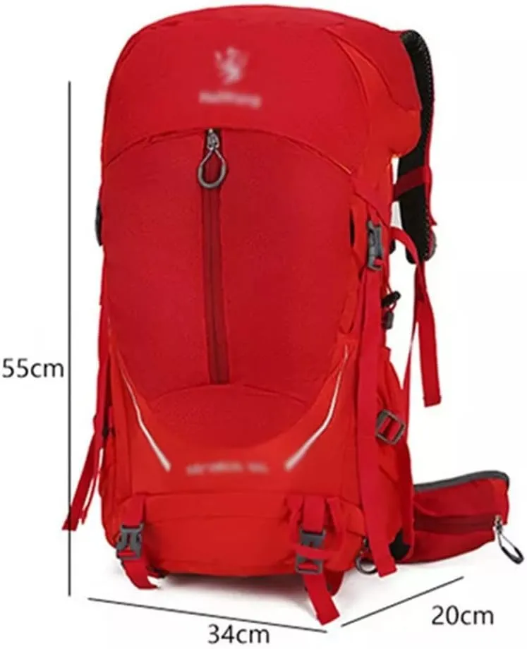 Travel Sports Backpack Camping Bag Multi Pocket Outdoor Bag 40L Hiking Backpack (C,As the picture shows)